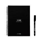 A5-Notizbuch mit Hardcover und InfiniteBook-Scan, schwarze Tinte farbe schwarz