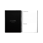 A5-Notizbuch mit Hardcover und InfiniteBook-Scan, schwarze Tinte farbe schwarz zweite Ansicht