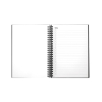 A5-Notizbuch mit Hardcover und InfiniteBook-Scan, schwarze Tinte farbe schwarz achte Ansicht