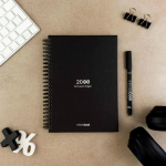 A5-Notizbuch mit Hardcover und InfiniteBook-Scan, schwarze Tinte farbe schwarz Stimmungsbild