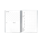 A5-Notizbuch mit Hardcover und InfiniteBook-Scan, schwarze Tinte farbe marineblau zweite Ansicht