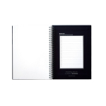 A5-Notizbuch mit Hardcover und InfiniteBook-Scan, schwarze Tinte farbe marineblau vierte Ansicht