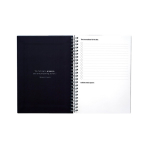 A5-Notizbuch mit Hardcover und InfiniteBook-Scan, schwarze Tinte farbe marineblau fünfte Ansicht