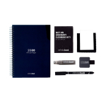A5-Notizbuch mit Hardcover und InfiniteBook-Scan, schwarze Tinte farbe marineblau siebte Ansicht