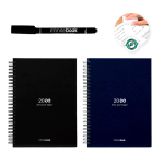 A5-Notizbuch mit Hardcover und InfiniteBook-Scan, schwarze Tinte Ansicht in vielen Farben
