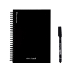 In Europa hergestelltes InfiniteBook A5-Notizbuch mit Hardcover, schwarze Tinte farbe schwarz