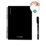In Europa hergestelltes InfiniteBook A5-Notizbuch mit Hardcover, schwarze Tinte farbe schwarz sechste Ansicht