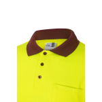 Arbeits-Poloshirt mit langen Ärmeln und Reflektoren, 160 g/m2, Velilla farbe bordeaux sechste Ansicht