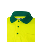 Arbeits-Poloshirt mit langen Ärmeln und Reflektoren, 160 g/m2, Velilla farbe grün sechste Ansicht