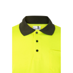 Arbeits-Poloshirt mit langen Ärmeln und Reflektoren, 160 g/m2, Velilla farbe militärgrün sechste Ansicht