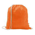 Turnbeutel aus recycelter Baumwolle und Polyester, 150 g/m2 farbe orange