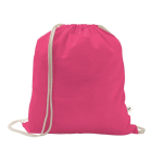 Turnbeutel aus recycelter Baumwolle und Polyester, 150 g/m2 farbe rosa