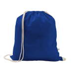 Turnbeutel aus recycelter Baumwolle und Polyester, 150 g/m2 farbe köngisblau