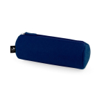 Zylindrisches Etui aus recyceltem Filz mit Reißverschluss farbe blau