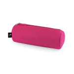 Zylindrisches Etui aus recyceltem Filz mit Reißverschluss farbe rosa