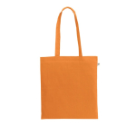 Einkaufstasche aus Biobaumwolle mit langen Henkeln, 140 g/m2 farbe orange