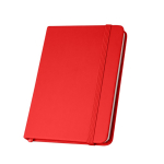Liniertes Notizbuch aus teilweise recyceltem Material, A5 farbe rot