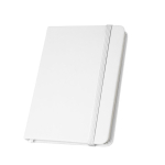 Liniertes Notizbuch aus teilweise recyceltem Material, A5 farbe weiß