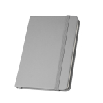 Liniertes Notizbuch aus teilweise recyceltem Material, A5 farbe grau