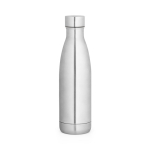Edelstahl-Thermoflasche mit auslaufsicherem Deckel, 520 ml farbe mattsilber