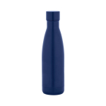 Edelstahl-Thermoflasche mit auslaufsicherem Deckel, 520 ml farbe marineblau