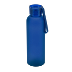 Gefrostete RPET-Flasche mit auslaufsicherem Deckel, 600 ml farbe blau zweite Ansicht