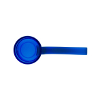 Gefrostete RPET-Flasche mit auslaufsicherem Deckel, 600 ml farbe blau dritte Ansicht
