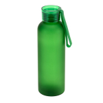 Gefrostete RPET-Flasche mit auslaufsicherem Deckel, 600 ml farbe grün