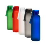 Gefrostete RPET-Flasche mit auslaufsicherem Deckel, 600 ml