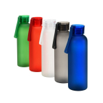 Gefrostete RPET-Flasche mit auslaufsicherem Deckel, 600 ml Ansicht in vielen Farben
