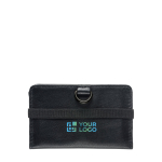 Brieftasche mit RFID-Schutz für 10 Karten und Kleingeld Ansicht mit Druckbereich