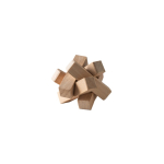 Sternförmiges Holz-Puzzle aus Bambus zum Zusammenbauen farbe natürliche farbe