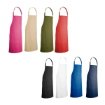 Latzschürze aus Baumwoll-Twill, ideal zum Kochen, 180 g/m² Ansicht in vielen Farben
