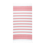 Gestreiftes Strandtuch aus Baumwolle und Polyester, 180 g/m2 farbe rot zweite Ansicht