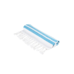 Gestreiftes Strandhandtuch aus Baumwolle und Polyester, 180 g/m² farbe hellblau