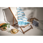 Gestreiftes Strandtuch aus Baumwolle und Polyester, 180 g/m2 Stimmungsbild