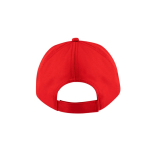 5-Panelen-Cap aus recyceltem Polyester und Klettverschluss, 210 g/m² farbe rot vierte Ansicht