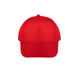 5-Panelen-Cap aus recyceltem Polyester und Klettverschluss, 210 g/m² farbe rot