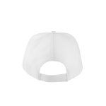 5-Panelen-Cap aus recyceltem Polyester und Klettverschluss, 210 g/m² farbe weiß vierte Ansicht