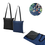 Faltbare Picknickdecke aus Polyester, auch als Tasche verwendbar Ansicht in vielen Farben