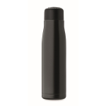 Auslaufsichere Edelstahlflasche mit Kordelgriff, 500 ml farbe schwarz neunte Ansicht