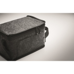 Kleine Kühltasche aus RPET-Filz mit Fronttasche, 5 L farbe dunkelgrau sechstes Detailbild