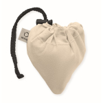 Faltbare Einkaufstasche aus recycelter Baumwolle, 140 g/m2 farbe beige dritte Ansicht