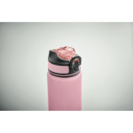 RPET-Flasche mit Trinköffnung und Trinkzeitmarkierungen, 1 L farbe rosa