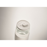 Borosilikatglas mit Strohhalm und Silikonband, 550 ml farbe weiß sechstes Detailbild