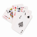 2er-Set mit je 54 Spielkarten in transparenter Hülle farbe transparent dritte Ansicht