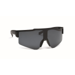 Sportsonnenbrille mit verspiegelten Gläsern und UV400-Schutz farbe schwarz