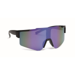 Sportsonnenbrille mit verspiegelten Gläsern und UV400-Schutz farbe blau