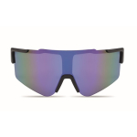 Sportsonnenbrille mit verspiegelten Gläsern und UV400-Schutz farbe blau zweite Ansicht