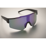 Sportsonnenbrille mit verspiegelten Gläsern und UV400-Schutz farbe blau viertes Detailbild